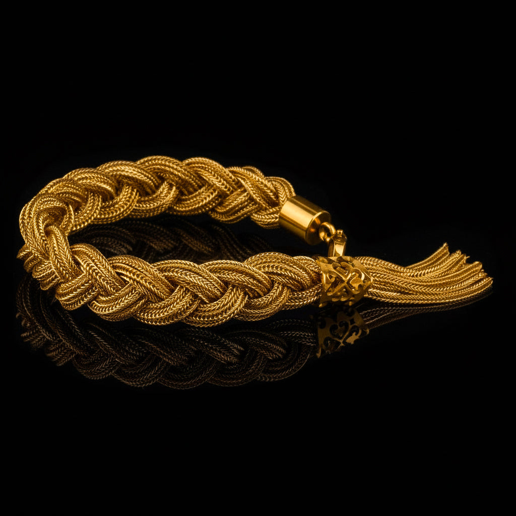 Bracciale Intrecciato Hercole fox gold 18kt