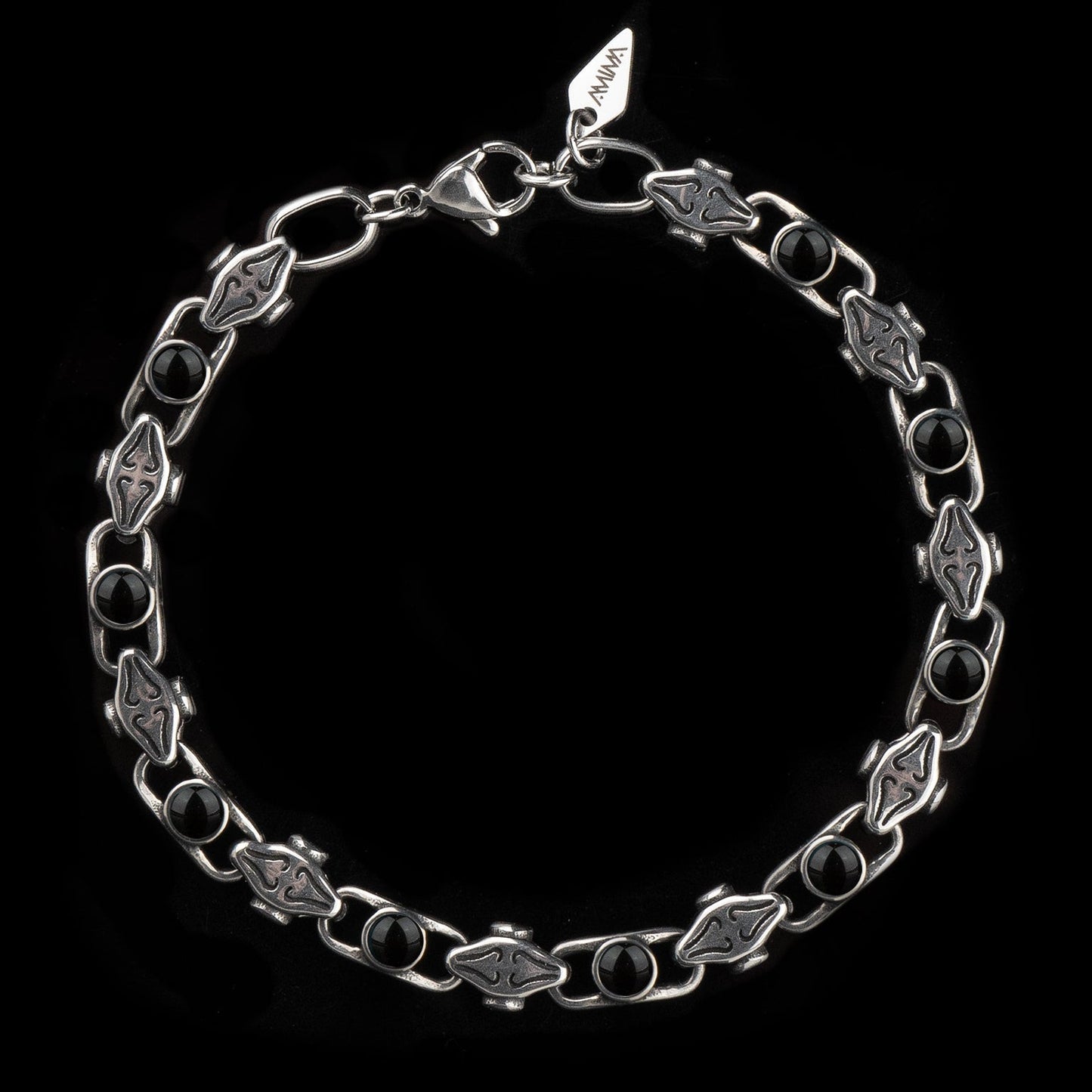 Bracciale Regular Stone Black