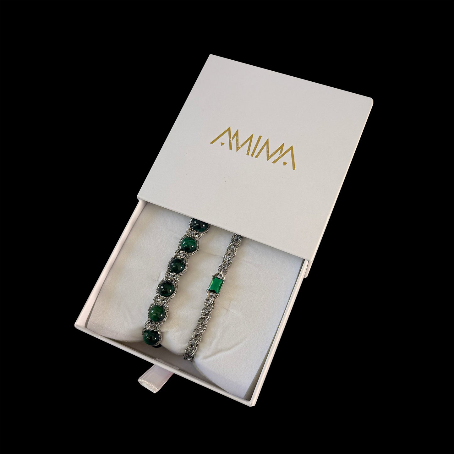 Bracciale Shamballa verde