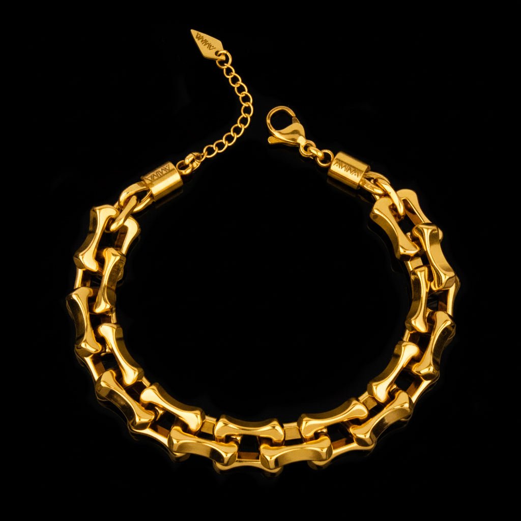 Bracciale Hard Bones Gold 18kt