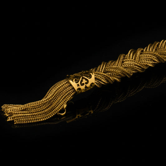 Bracciale Intrecciato Dionisio fox gold 18kt