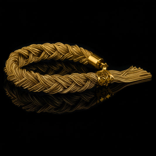 Bracciale Intrecciato Dionisio fox gold 18kt