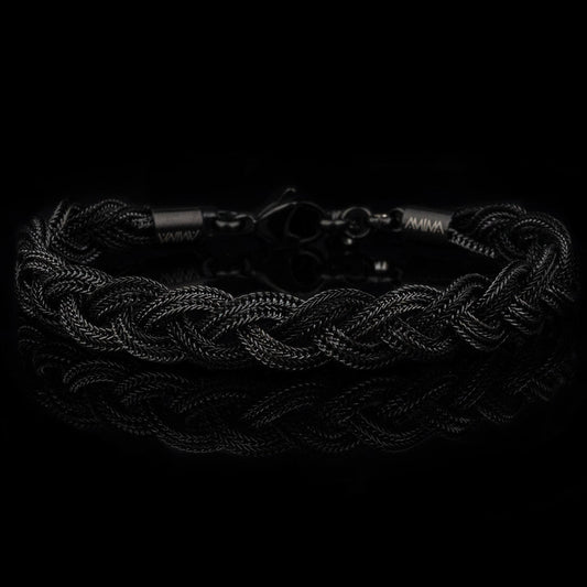 Bracciale Intrecciato Ermes Black