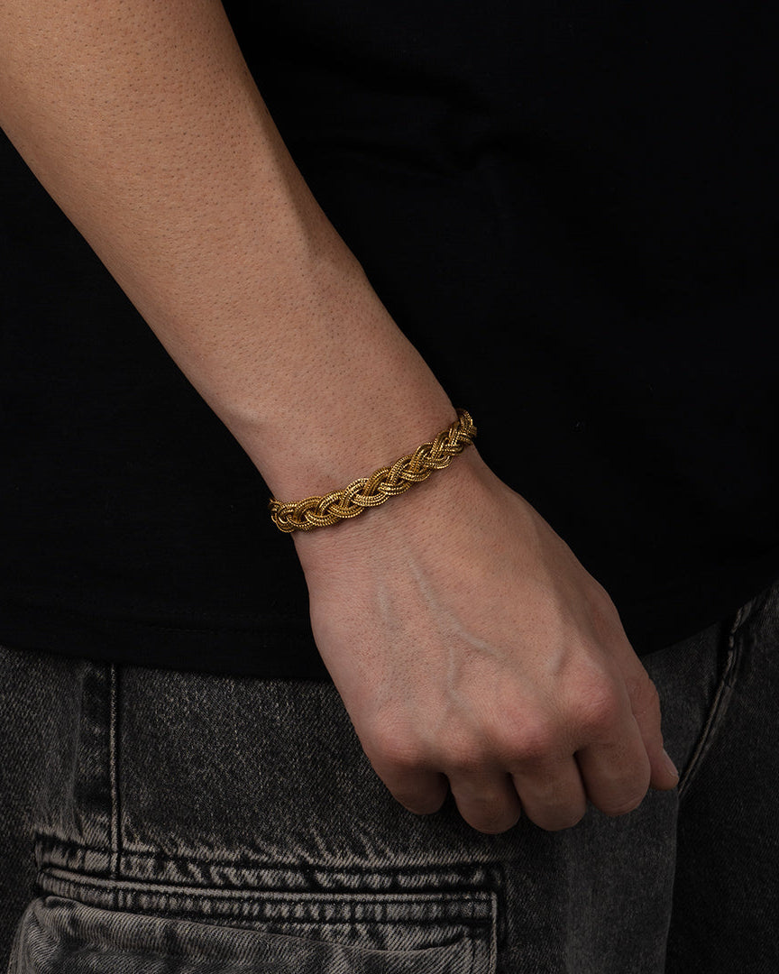 Bracciale Intrecciato Ermes Gold 18k