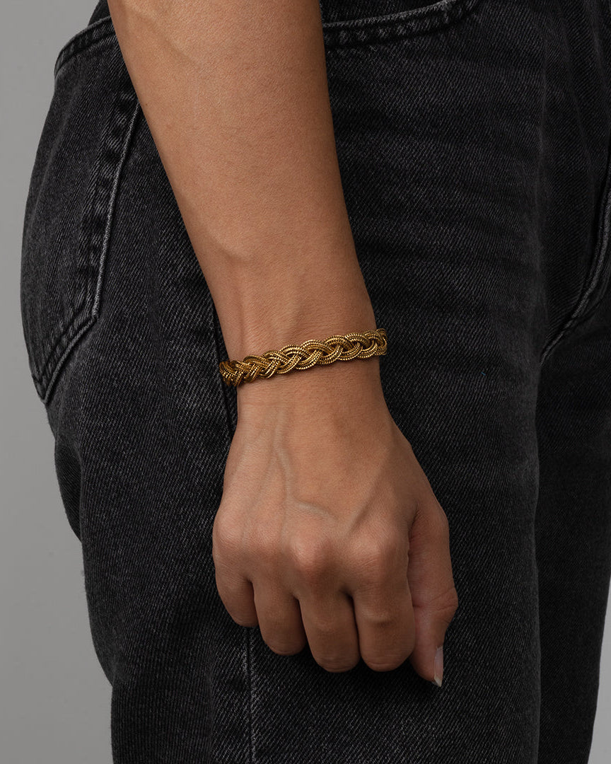 Bracciale Intrecciato Ermes Gold 18k