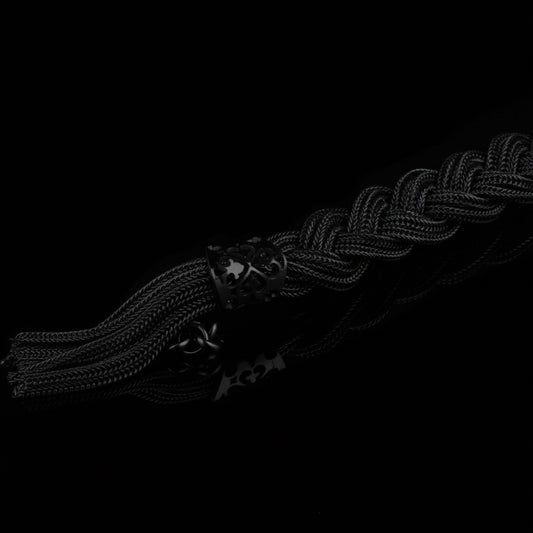 Bracciale Intrecciato Hercole fox black