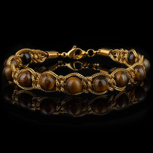Bracciale Shamballa Oro 18kt Marrone